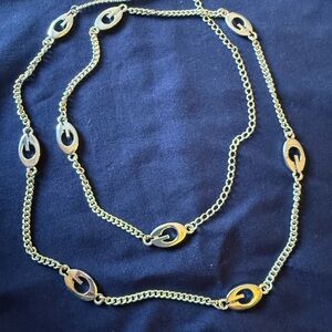 Long silver colored Guess necklace